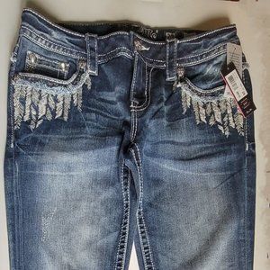 New Miss Me Signature Boot Cut Jeans Size 29